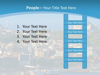 A Large Body Of Water With A City In The Background PowerPoint Template