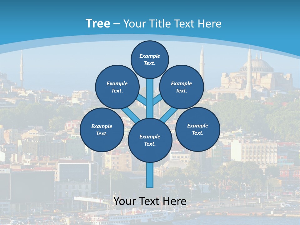 A Large Body Of Water With A City In The Background PowerPoint Template