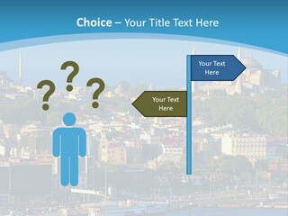 A Large Body Of Water With A City In The Background PowerPoint Template
