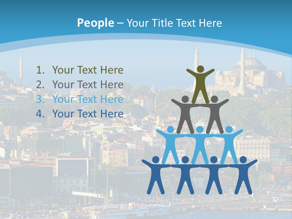 A Large Body Of Water With A City In The Background PowerPoint Template