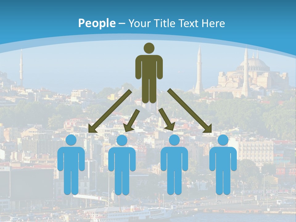 A Large Body Of Water With A City In The Background PowerPoint Template