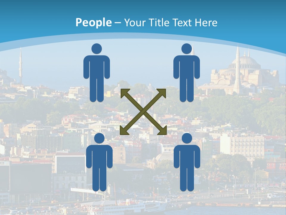 A Large Body Of Water With A City In The Background PowerPoint Template