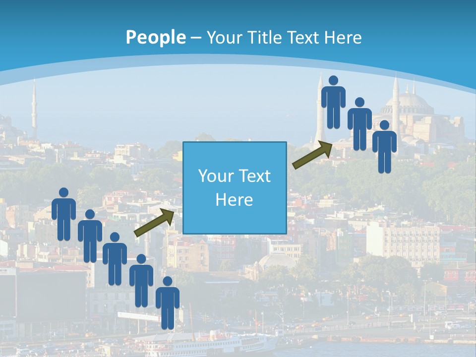 A Large Body Of Water With A City In The Background PowerPoint Template