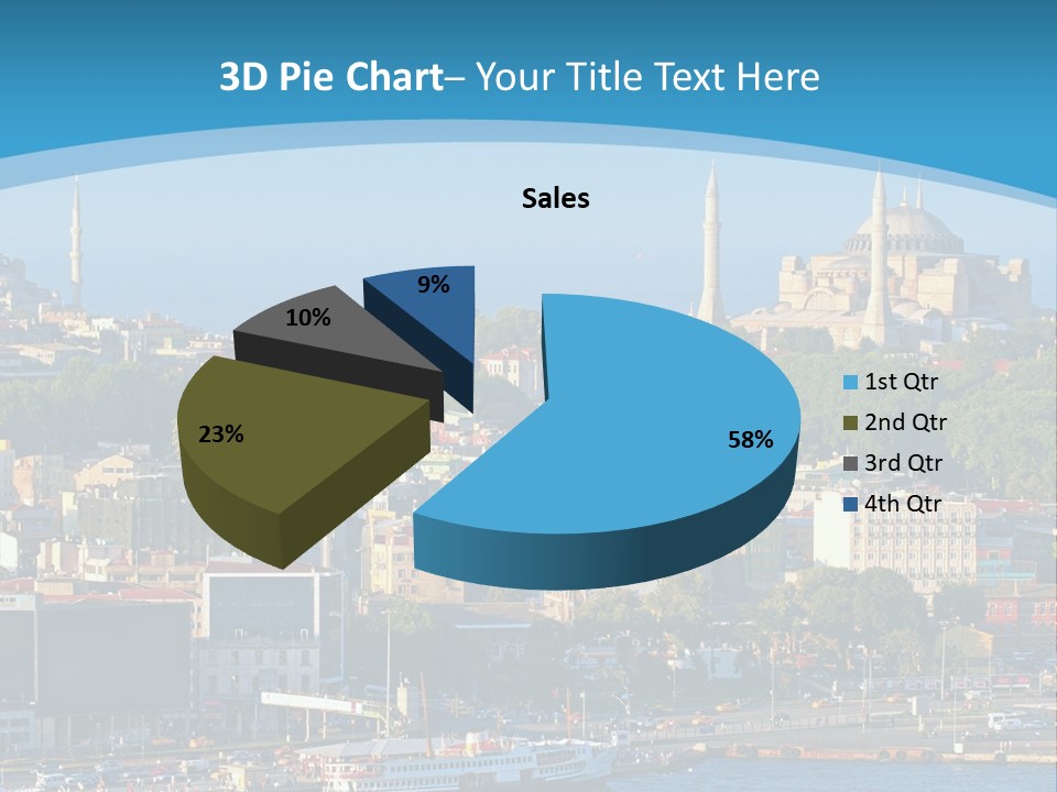 A Large Body Of Water With A City In The Background PowerPoint Template