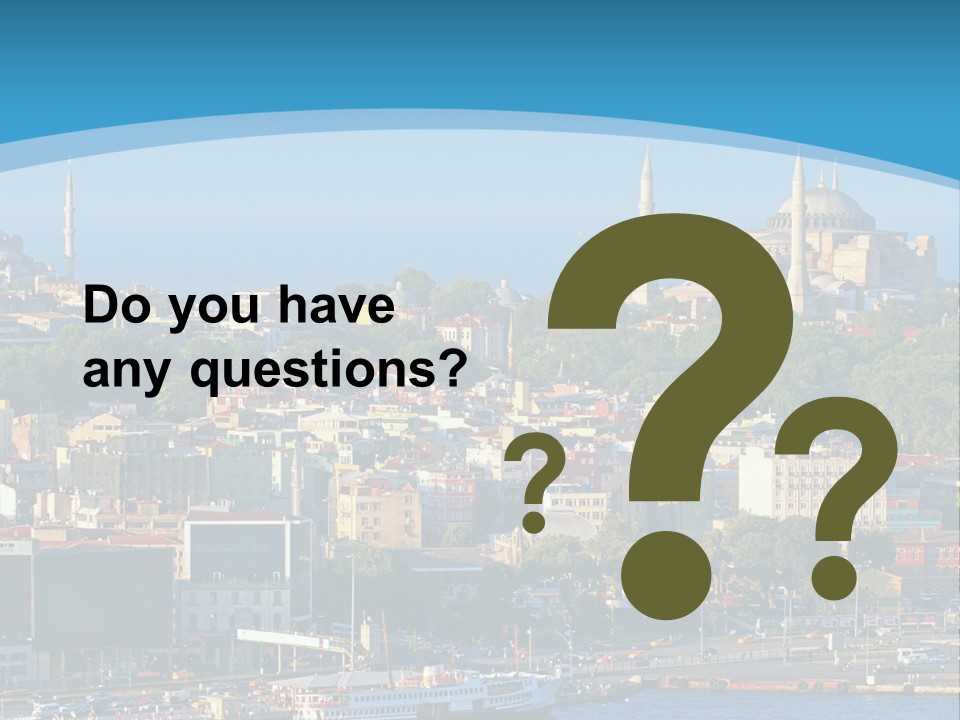 A Large Body Of Water With A City In The Background PowerPoint Template