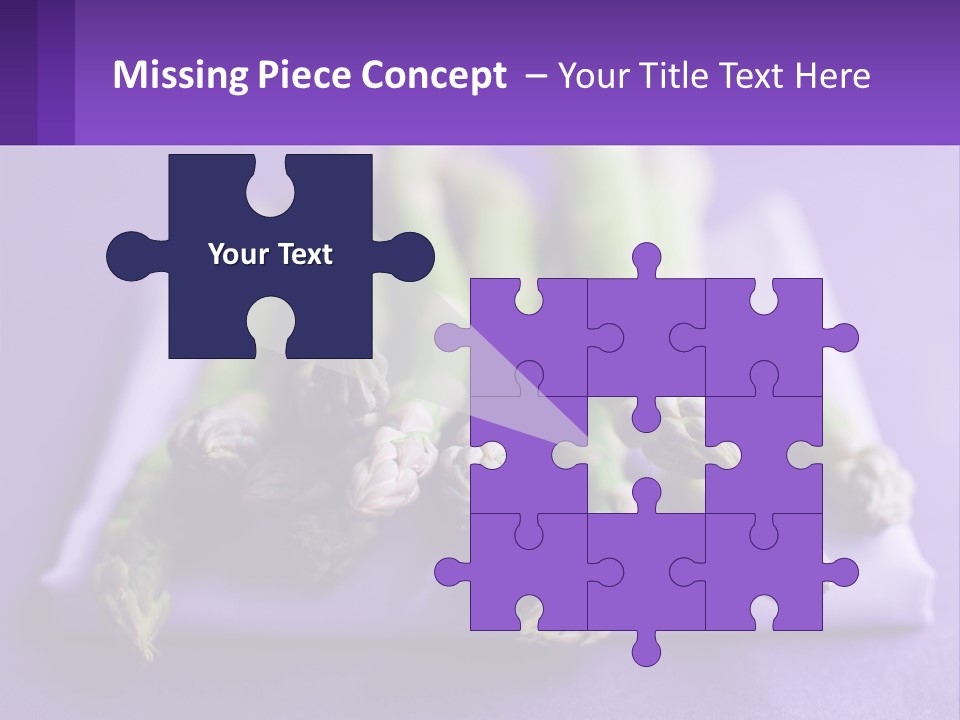 A Bunch Of Green Asparagus On A Purple Surface PowerPoint Template