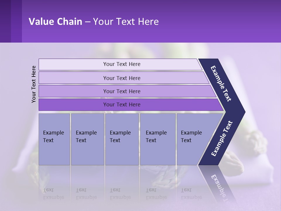 A Bunch Of Green Asparagus On A Purple Surface PowerPoint Template