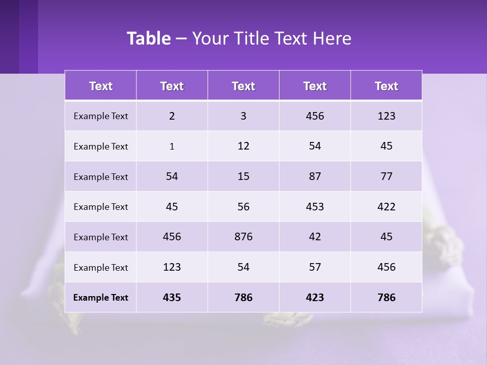 A Bunch Of Green Asparagus On A Purple Surface PowerPoint Template