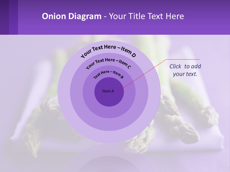 A Bunch Of Green Asparagus On A Purple Surface PowerPoint Template
