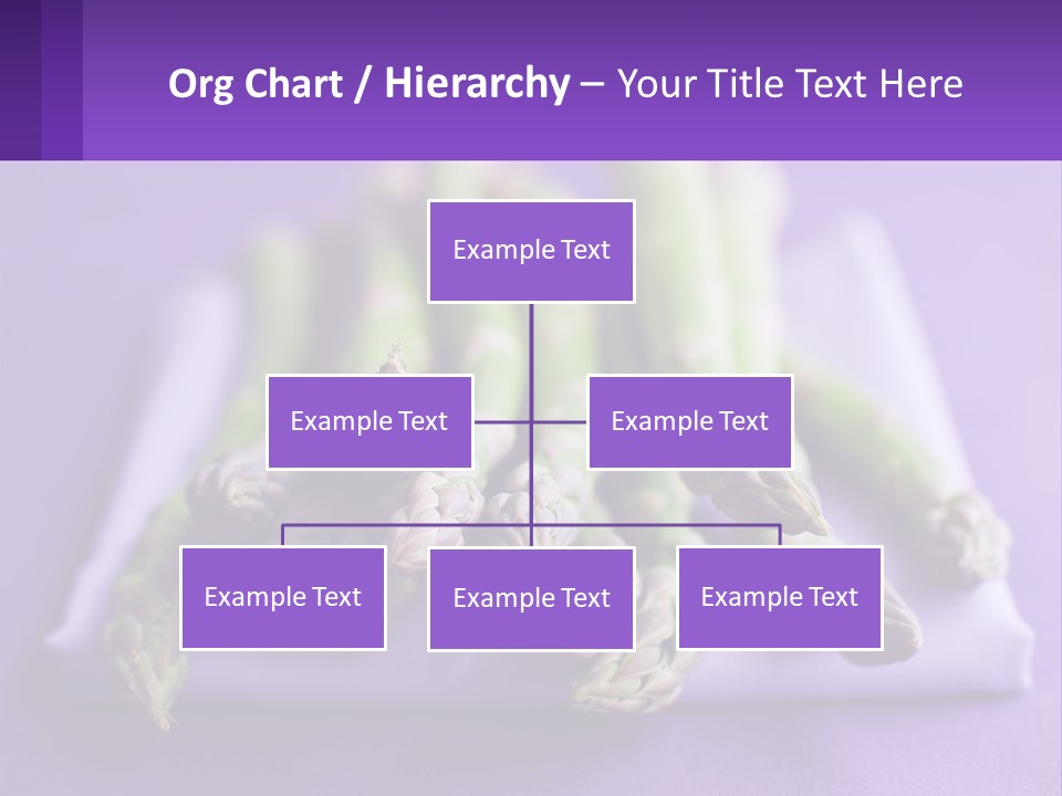 A Bunch Of Green Asparagus On A Purple Surface PowerPoint Template