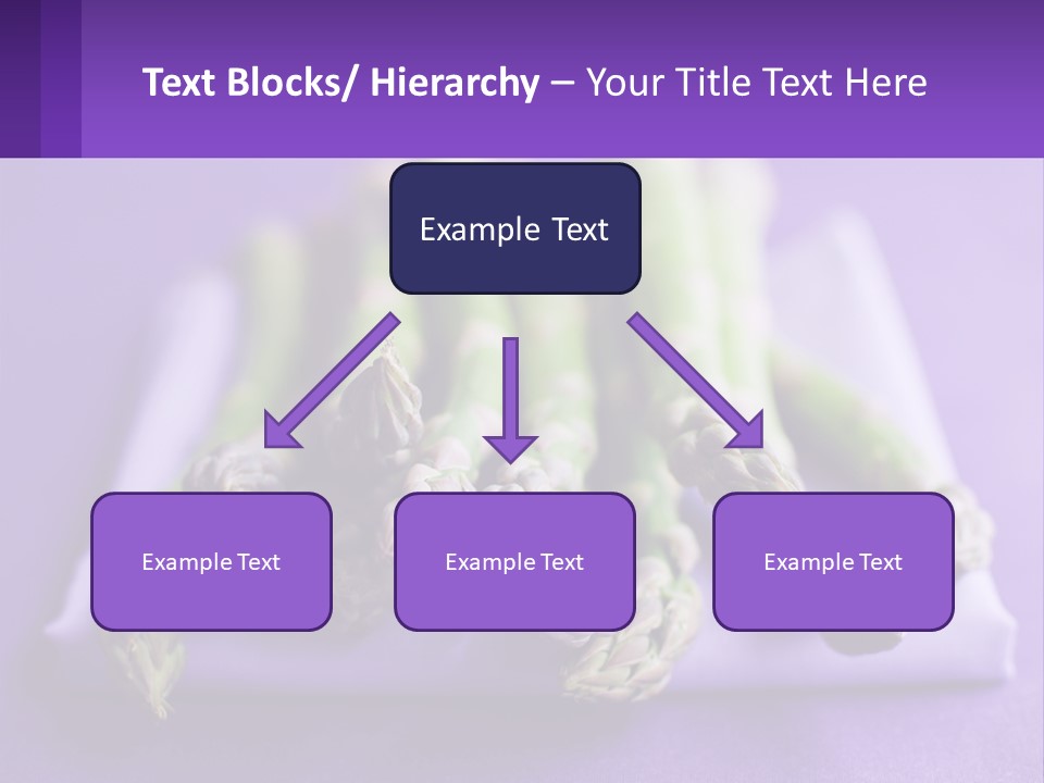 A Bunch Of Green Asparagus On A Purple Surface PowerPoint Template