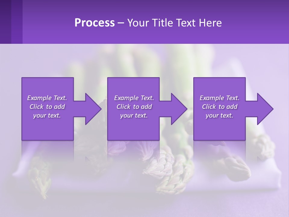 A Bunch Of Green Asparagus On A Purple Surface PowerPoint Template