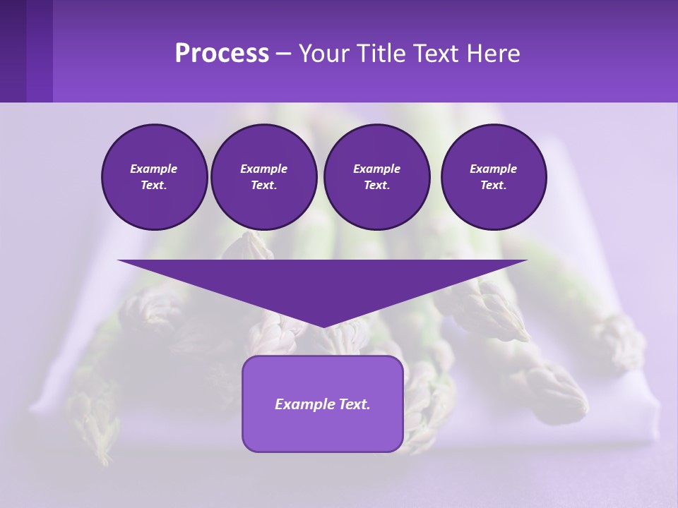 A Bunch Of Green Asparagus On A Purple Surface PowerPoint Template