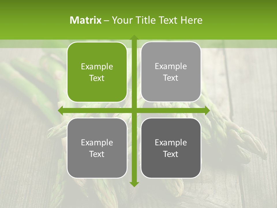 A Pile Of Asparagus On A Wooden Table PowerPoint Template