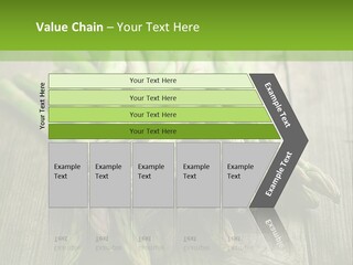 A Pile Of Asparagus On A Wooden Table PowerPoint Template