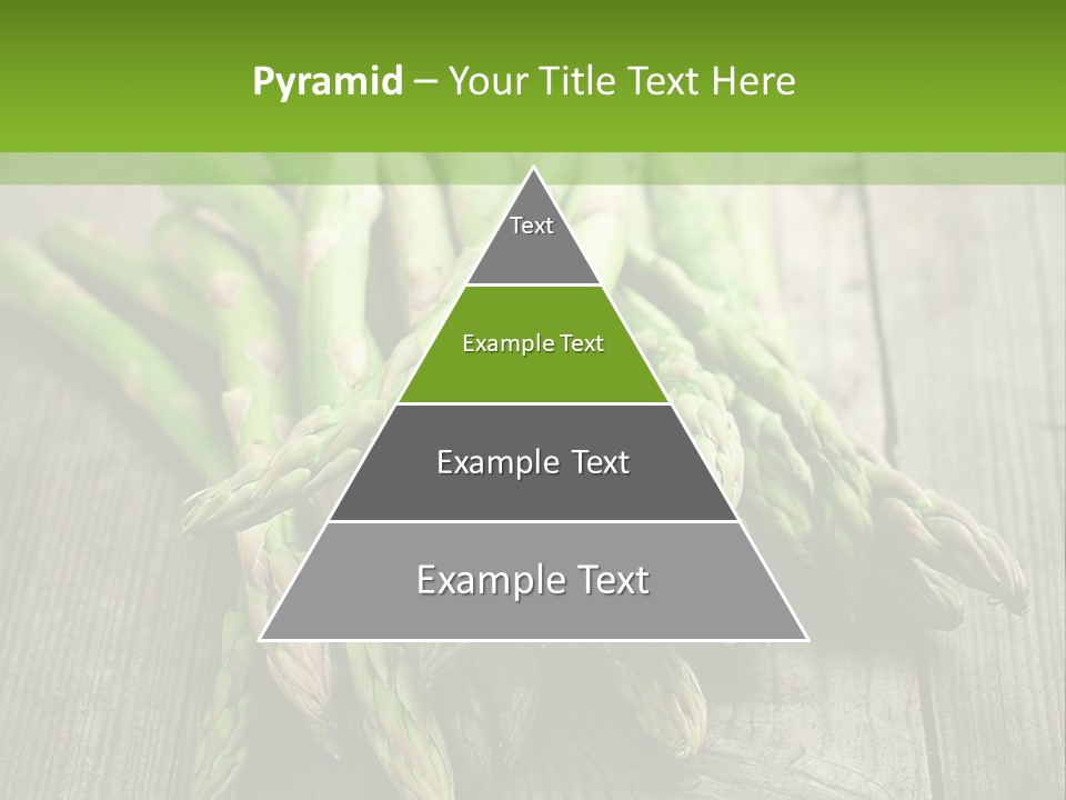 A Pile Of Asparagus On A Wooden Table PowerPoint Template