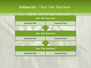 A Pile Of Asparagus On A Wooden Table PowerPoint Template