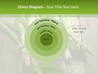 A Pile Of Asparagus On A Wooden Table PowerPoint Template