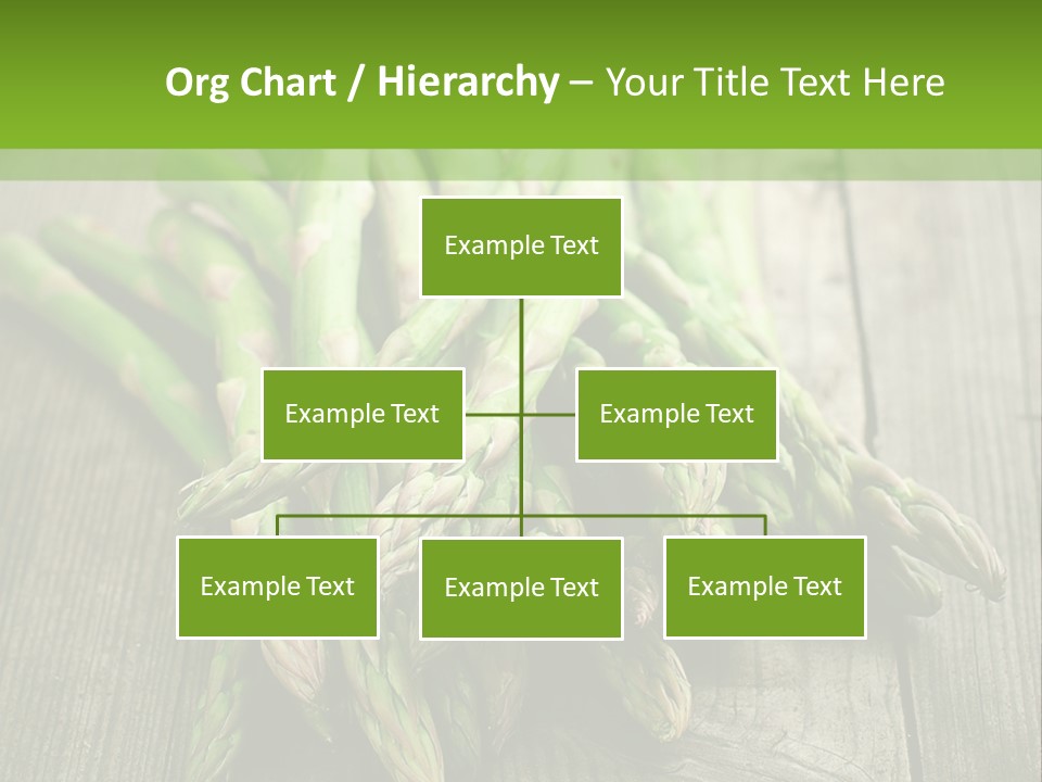 A Pile Of Asparagus On A Wooden Table PowerPoint Template