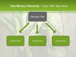 A Pile Of Asparagus On A Wooden Table PowerPoint Template