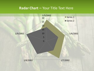 A Pile Of Asparagus On A Wooden Table PowerPoint Template