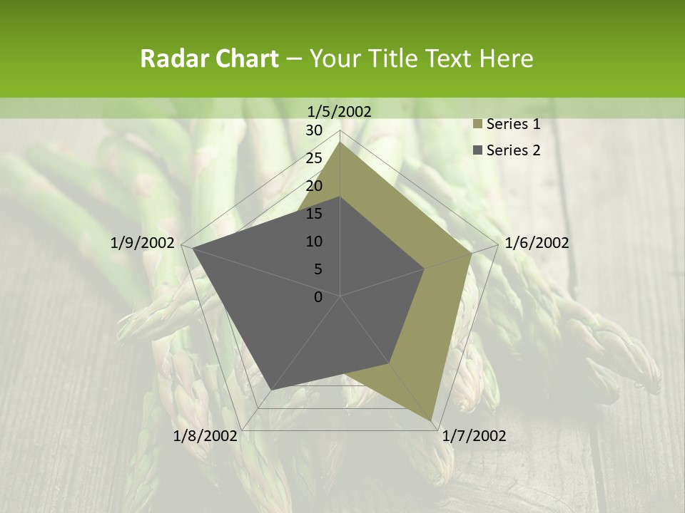 A Pile Of Asparagus On A Wooden Table PowerPoint Template