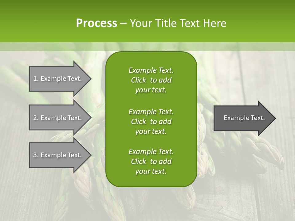 A Pile Of Asparagus On A Wooden Table PowerPoint Template
