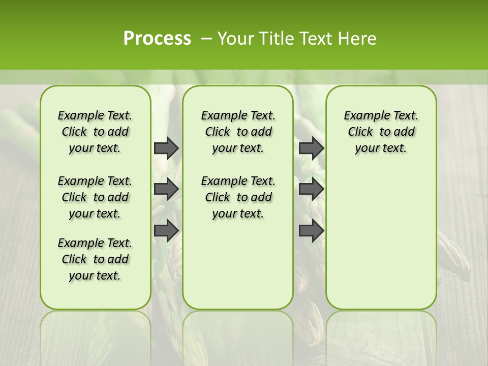 A Pile Of Asparagus On A Wooden Table PowerPoint Template