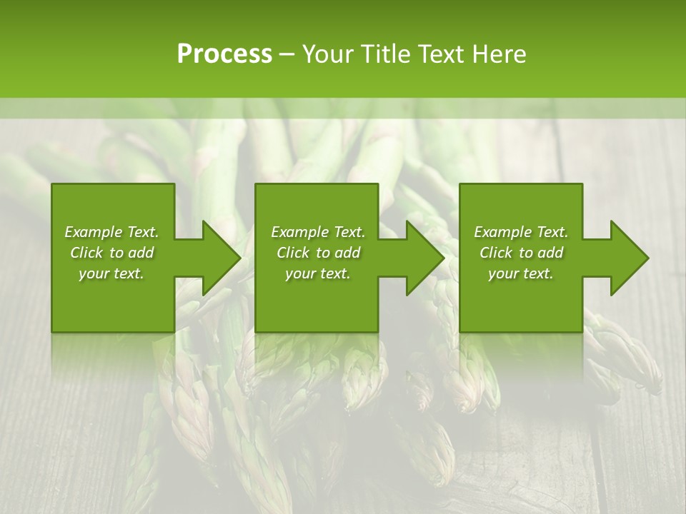 A Pile Of Asparagus On A Wooden Table PowerPoint Template