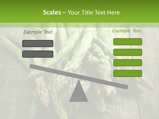A Pile Of Asparagus On A Wooden Table PowerPoint Template