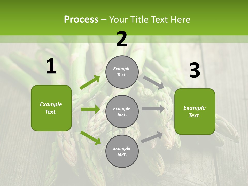 A Pile Of Asparagus On A Wooden Table PowerPoint Template