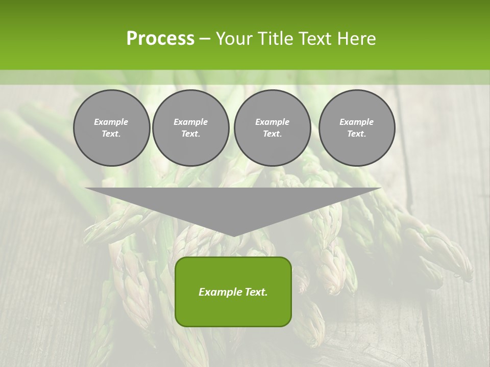 A Pile Of Asparagus On A Wooden Table PowerPoint Template