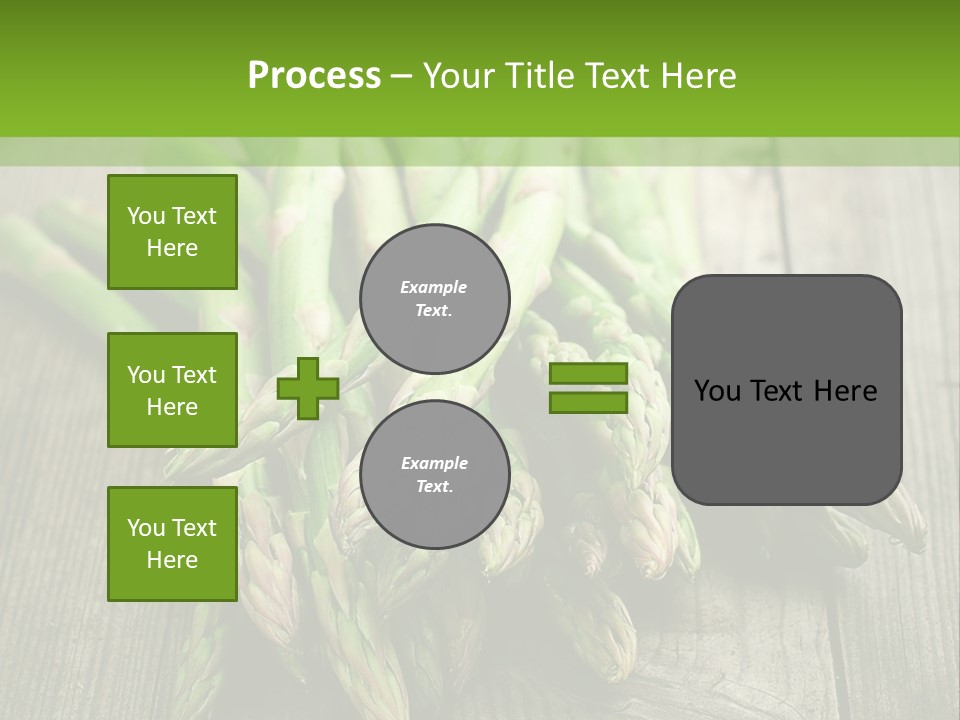 A Pile Of Asparagus On A Wooden Table PowerPoint Template