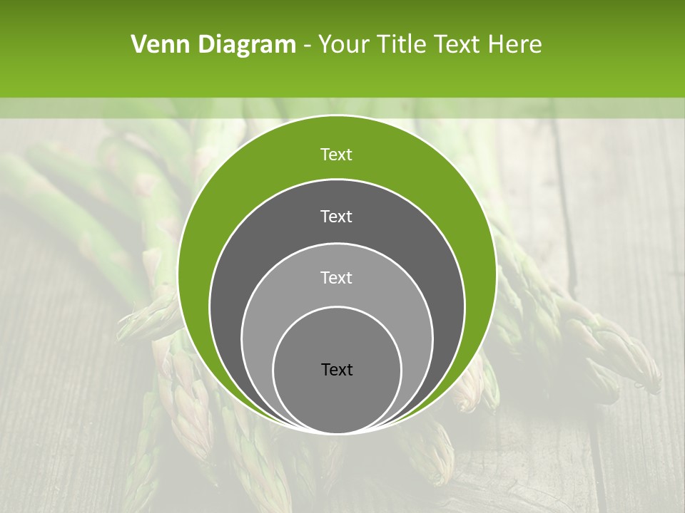 A Pile Of Asparagus On A Wooden Table PowerPoint Template