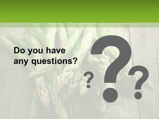 A Pile Of Asparagus On A Wooden Table PowerPoint Template
