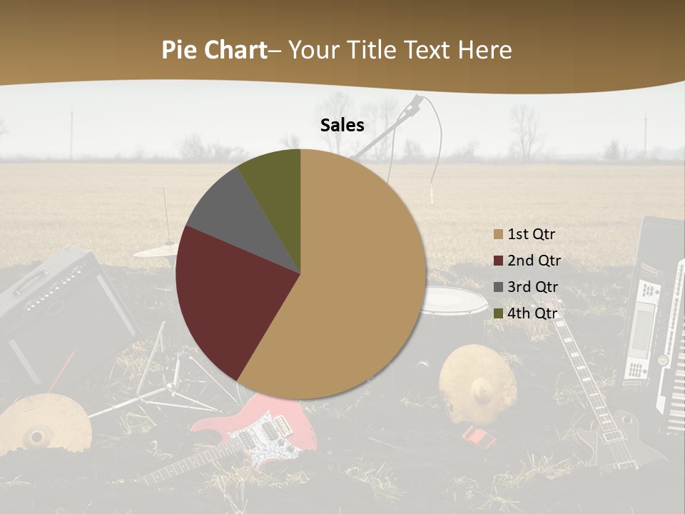 A Musical Instrument In The Middle Of A Field PowerPoint Template