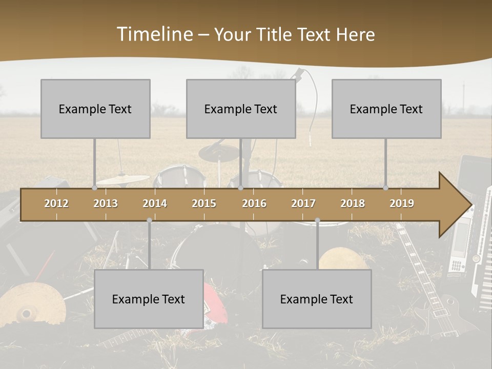 A Musical Instrument In The Middle Of A Field PowerPoint Template