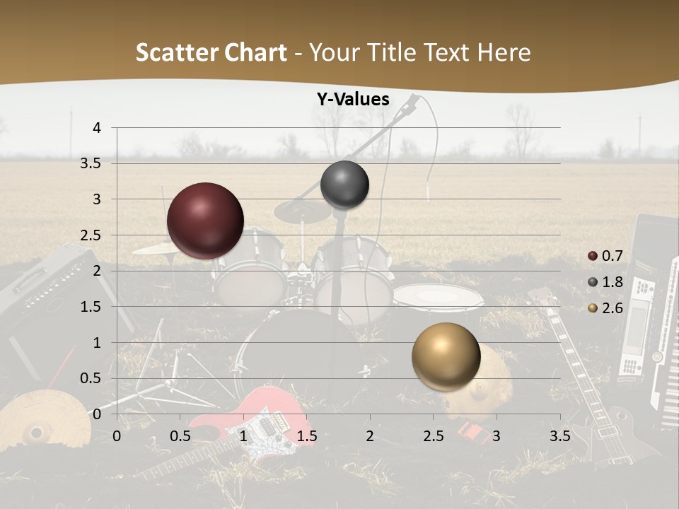 A Musical Instrument In The Middle Of A Field PowerPoint Template