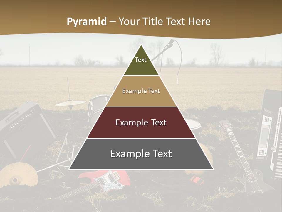 A Musical Instrument In The Middle Of A Field PowerPoint Template