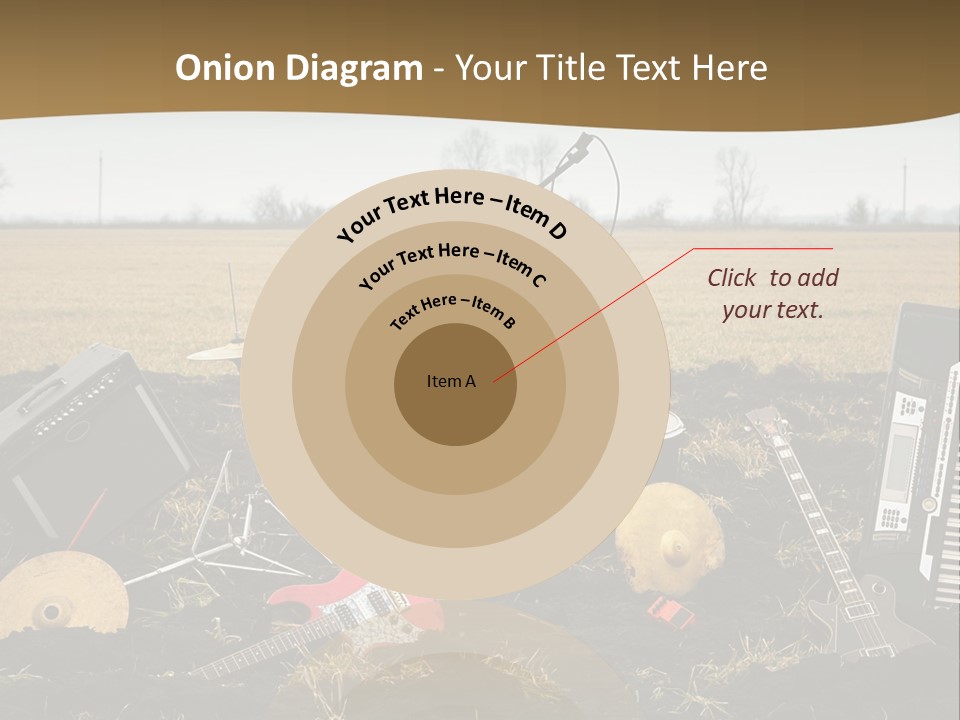 A Musical Instrument In The Middle Of A Field PowerPoint Template