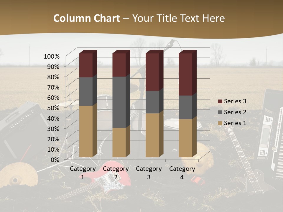 A Musical Instrument In The Middle Of A Field PowerPoint Template