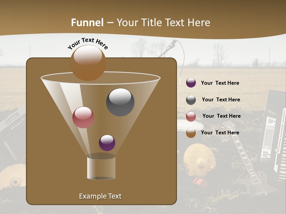 A Musical Instrument In The Middle Of A Field PowerPoint Template