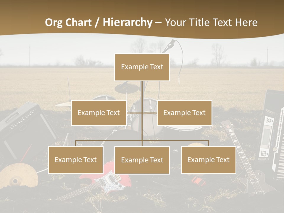 A Musical Instrument In The Middle Of A Field PowerPoint Template