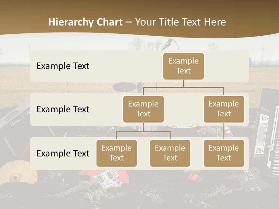 A Musical Instrument In The Middle Of A Field PowerPoint Template