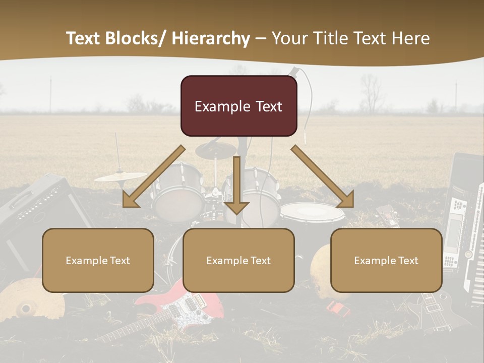 A Musical Instrument In The Middle Of A Field PowerPoint Template