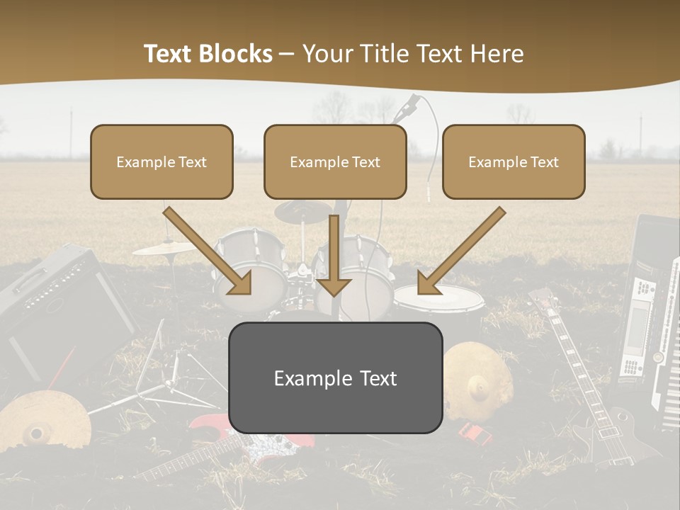 A Musical Instrument In The Middle Of A Field PowerPoint Template