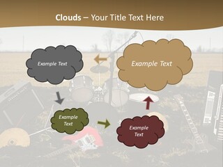 A Musical Instrument In The Middle Of A Field PowerPoint Template