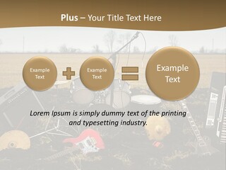 A Musical Instrument In The Middle Of A Field PowerPoint Template
