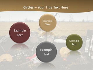 A Musical Instrument In The Middle Of A Field PowerPoint Template
