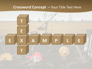 A Musical Instrument In The Middle Of A Field PowerPoint Template